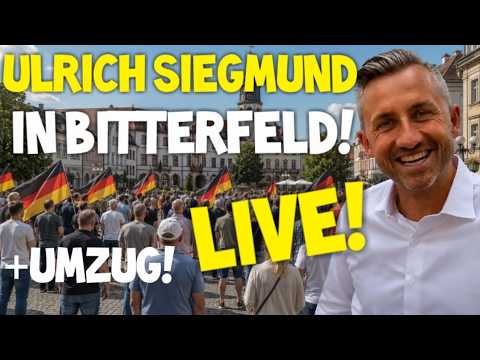 LIVE ❗ Ulrich Siegmund AfD & GEGENDEMO Bitterfeld Umzug & Demo Sachsen-Anhalt Landtagswahl 2026