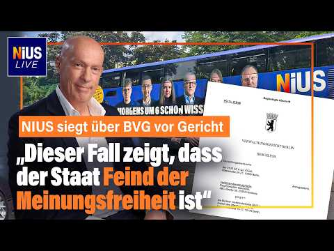 NIUS-Kampagne kehrt zurück: BVG muss Niederlage selbst verkünden | NIUS Live